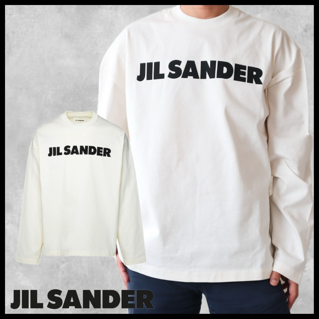 ★JIL SANDER★ ジルサンダー ロゴ 長袖Tシャツ J22GC0136J45148