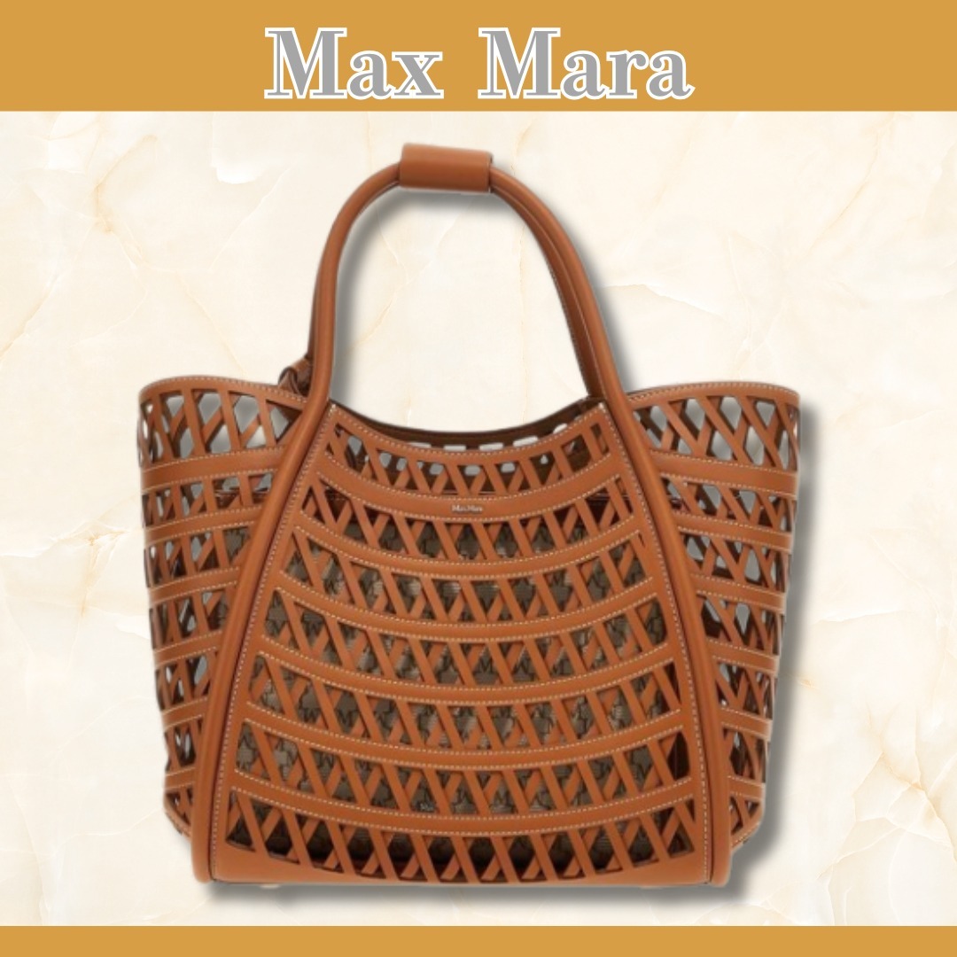 関税送料込【Max Mara】スモール マリン バッグ カットアウト