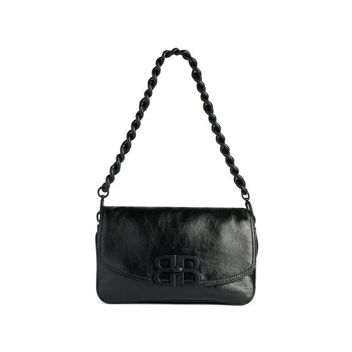BALENCIAGA BB SOFT スモール フラップバッグ ブラック