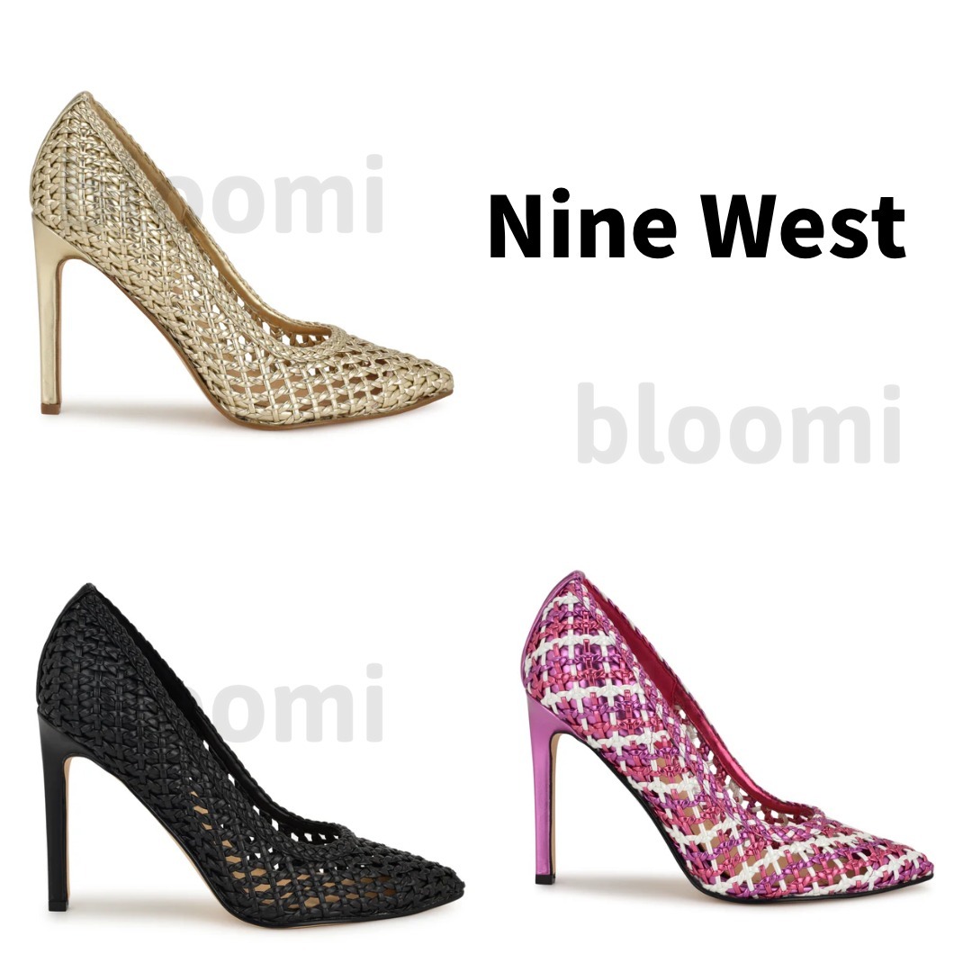 【Nine West】Tatiana パンプスメッシュ 編み×ポインテッドトゥ
