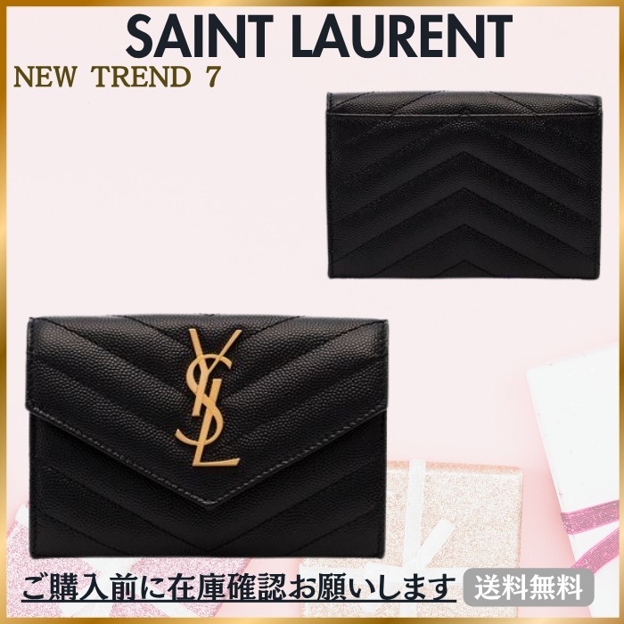【VIP価格】Saint Laurent CASSANDRE LEATHER WALLET