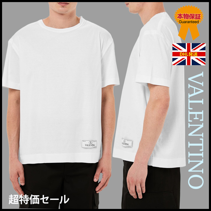 【VALENTINO】超特価セール★LOGO アップリケ Tシャツ