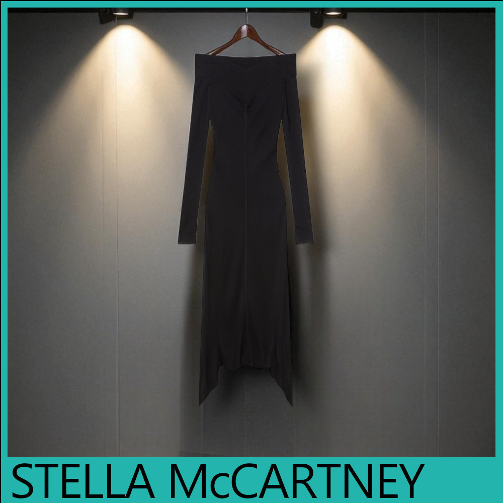 ★STELLA McCARTNEY直営店★シースルーメッシュ マキシドレス