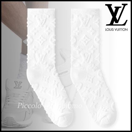 ルイヴィトン☆靴下 ロゴ モノグラム カシミヤ モダン 暖かい Louis Vuitton MONOGRAM(ルイヴィトン モノグラム) 靴下