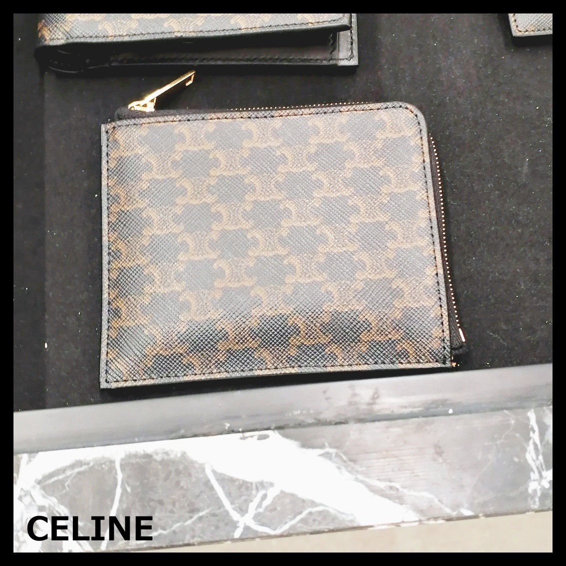 CELINE セリーヌ コインパース フック付きコイン＆カードポーチ