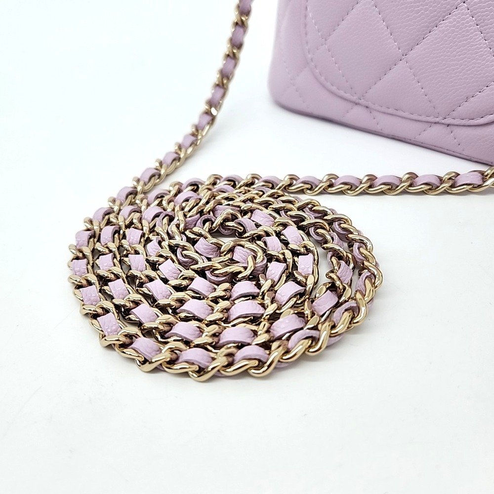 《CHANEL》キャビア チェーン ミニバッグ 中古 未使用