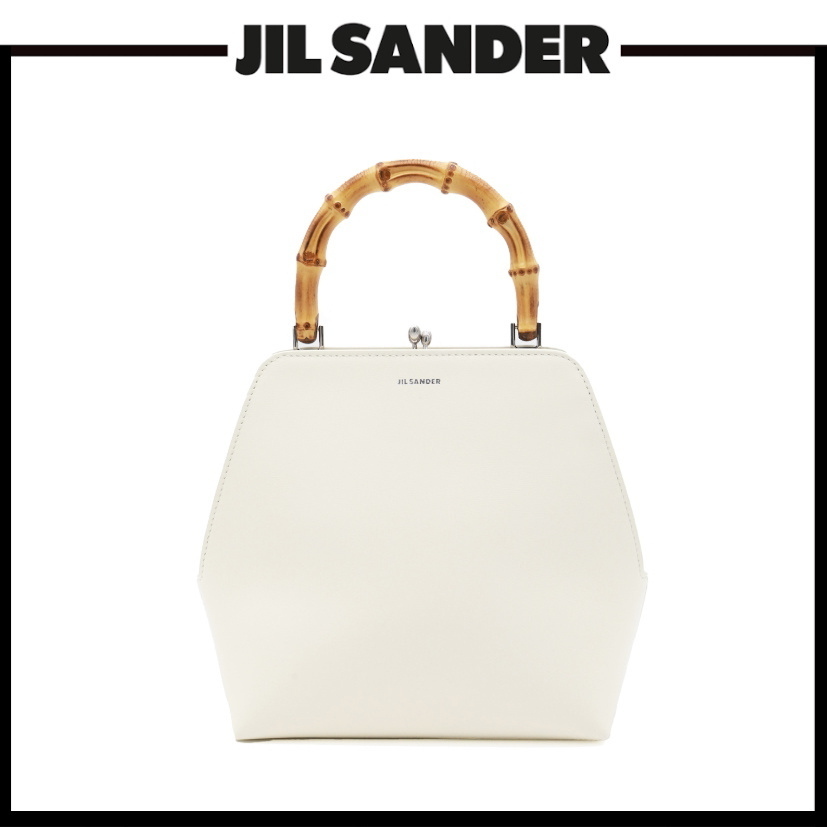 【VIP&関税込】JIL SANDER ホワイトレザーショルダーバッグ