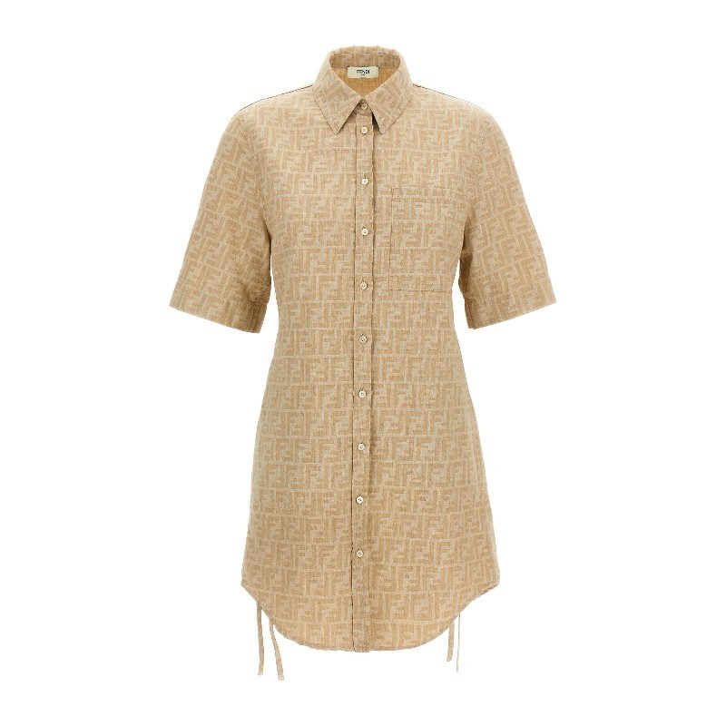 ワンピース FENDI SS25 FF chambray denim dress (FLD562ASMF F1SAZ)