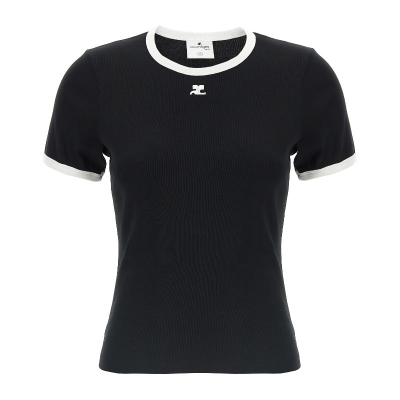 Tシャツ・カットソー Courreges 'Signature Contrast' T-shirt