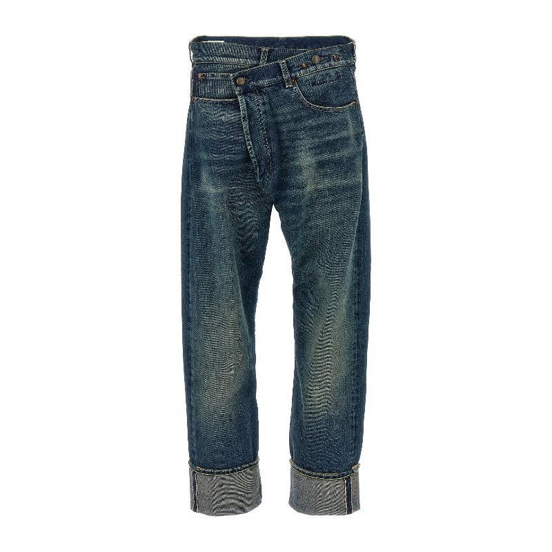 デニム・ジーパン R13 'Cuffed Crossover' jeans