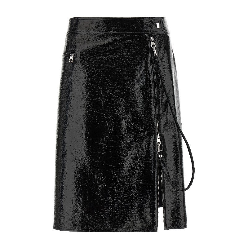 スカート Courreges FW25 'Zipped Vinyl' skirt (325CJU311VY0014 9999)