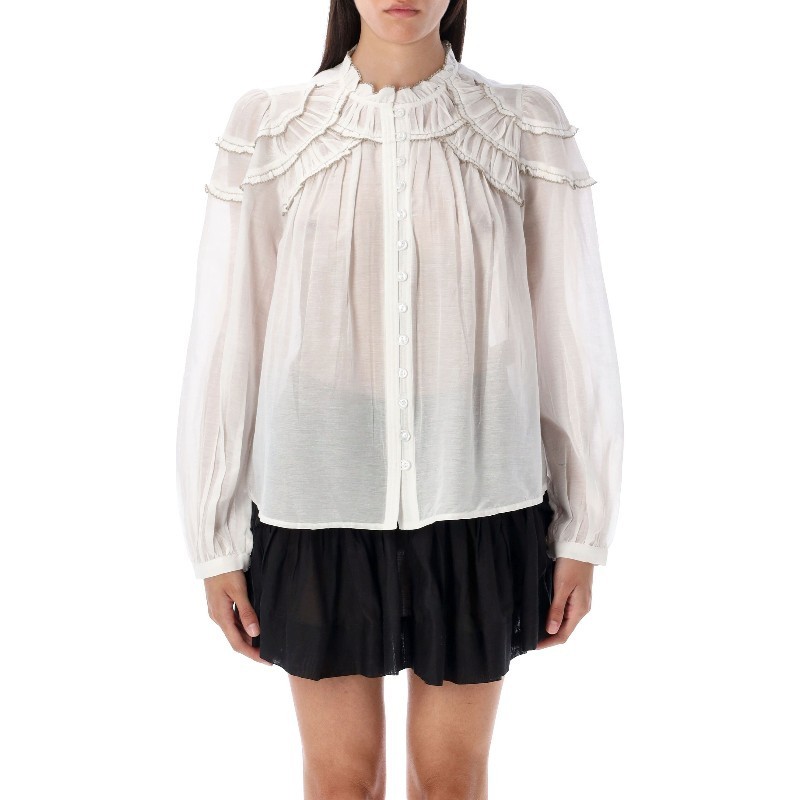 Tシャツ・カットソー ISABEL MARANT ETOILE CHRISTA SHIRT (HT0681FBB3J04E 20WH)