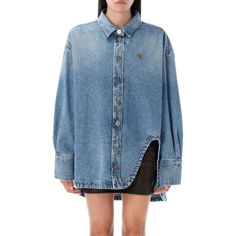 Tシャツ・カットソー THE ATTICO FW25 DIANA SHIRT DENIM (WCB00068DDD085AA 024)