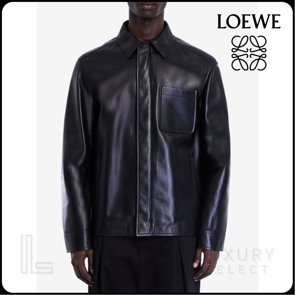 【LOEWE】OVERSHIRT IN LAMBSKIN NAPPA●H526Y31L291100