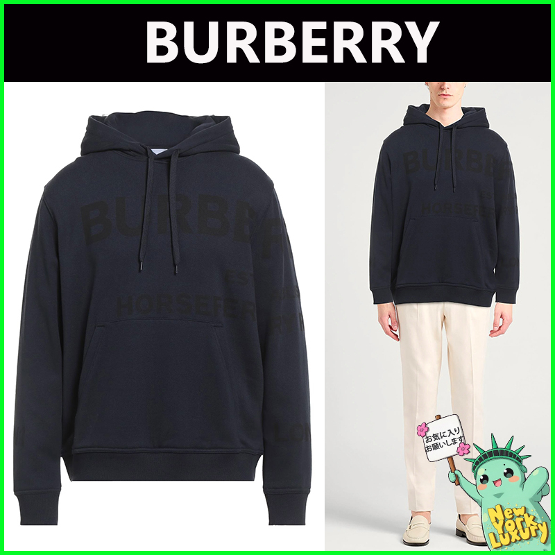 Burberry★素敵！Farley ネイビー スウェットフーディー