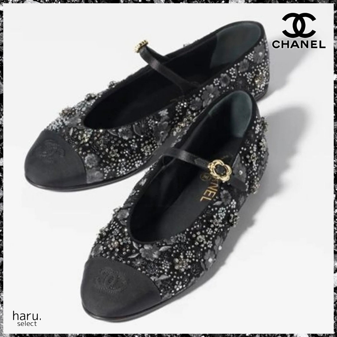 ≪25A≫大人可愛い♥小花刺繍【CHANEL】メリージェーン