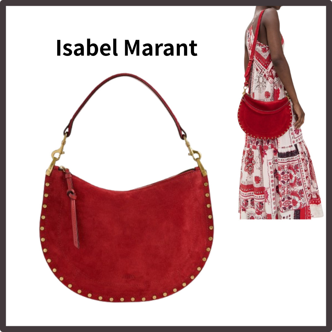 Isabel Marant＊ショルダーバッグ レザー 赤 ロゴ 送料込