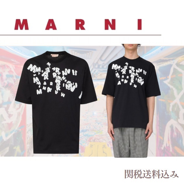 【関税送料込】 Marni カオスロゴ Tシャツ