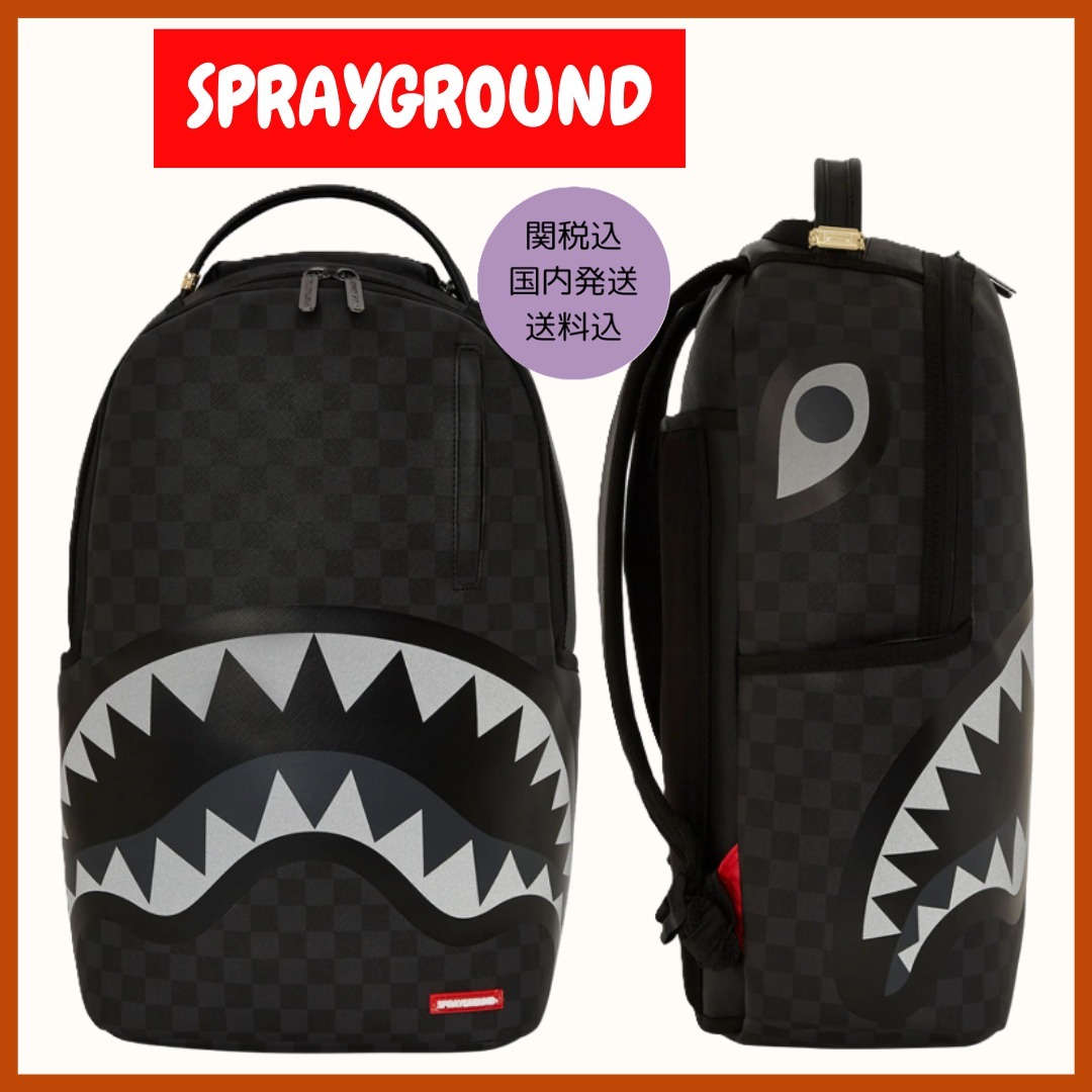 【SPRAYGROUND】LIGHTS OUT SHARKS IN PARIS バックパック