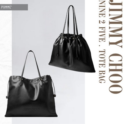 【Jimmy Choo】Drawstring Tote L ナッパレザー トートバッグ