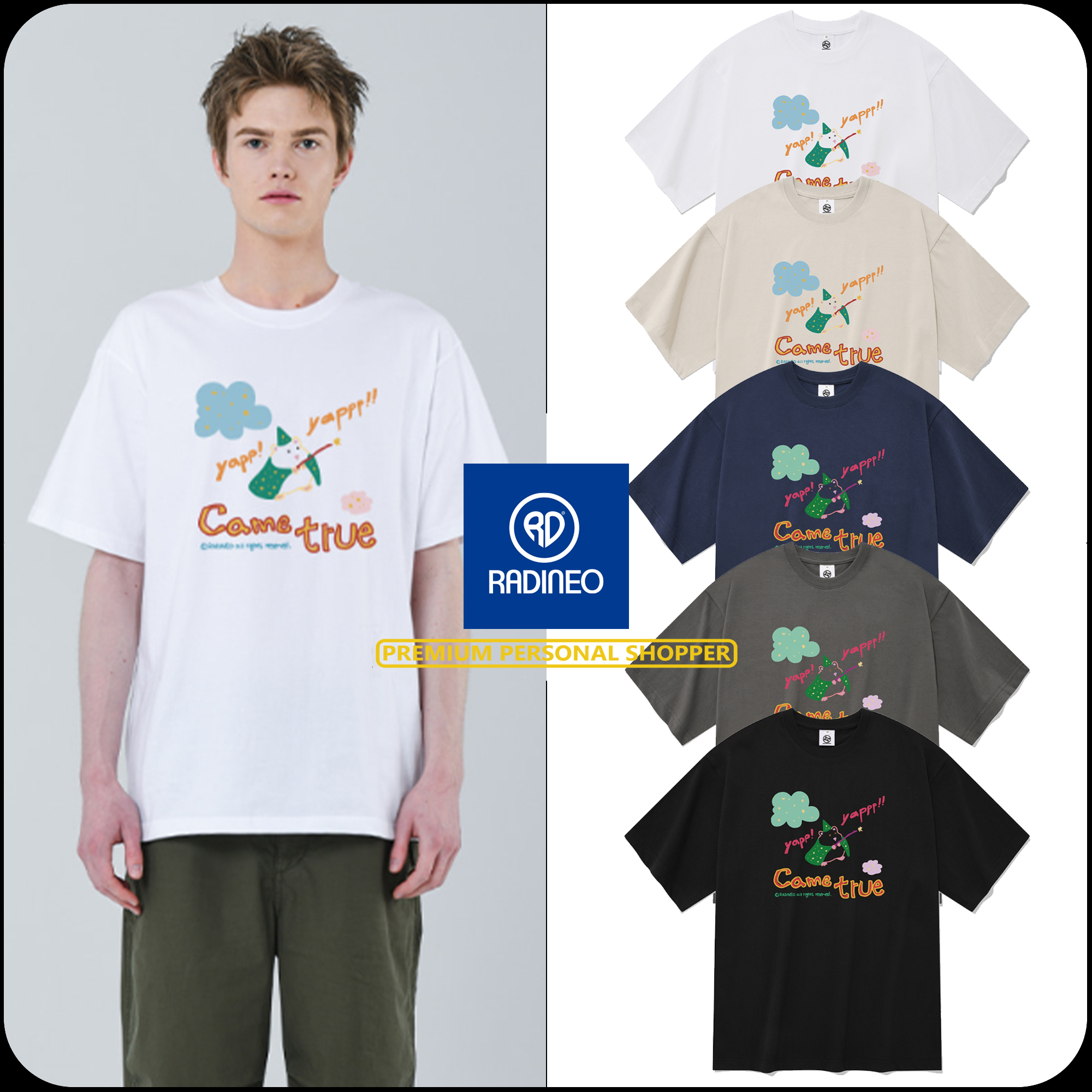 [RADINEO]★25SS★韓国人気★YAPP SHORT SLEEVE T-SHIRT