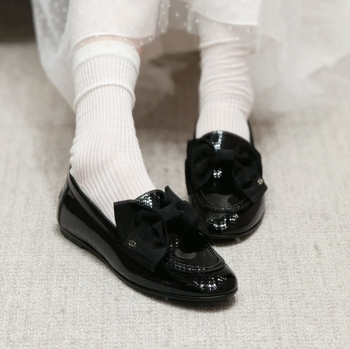 【大きめリボンが大人可愛い♪】DIOR★Diorissimo ローファー