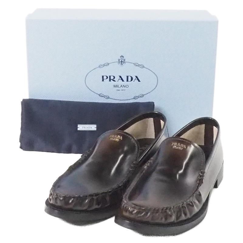 PRADA::ローファー:38 1/2[RESALE]