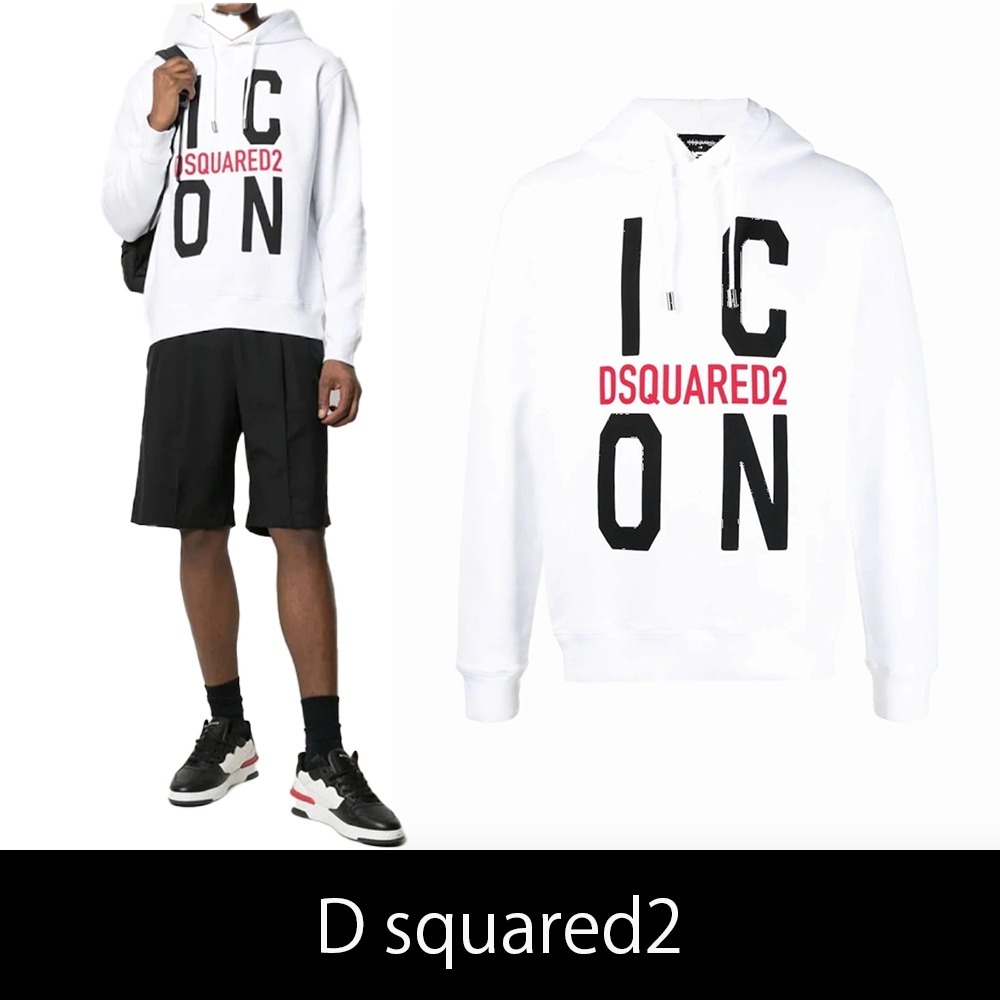 D squared2★ビッグアイコンプリントロゴパーカー ★送関込