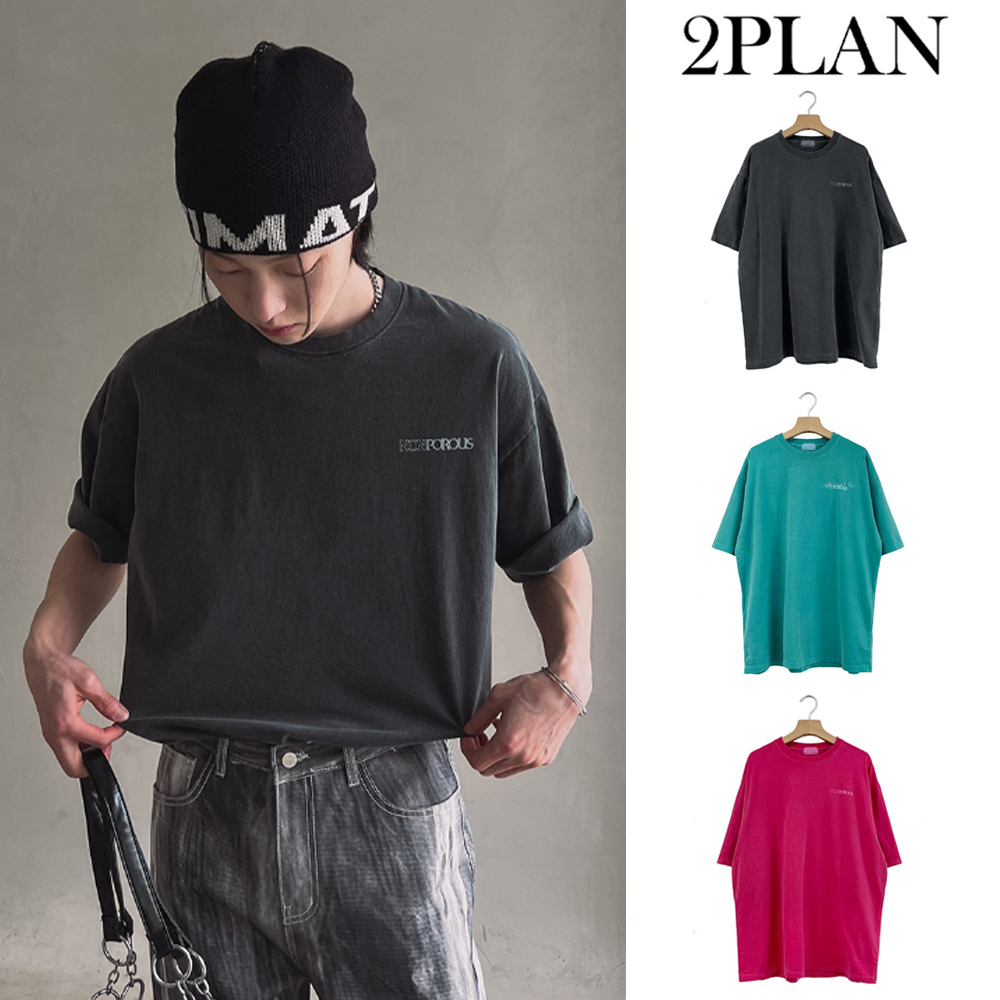 【2plan】Non-pigment over short sleeve