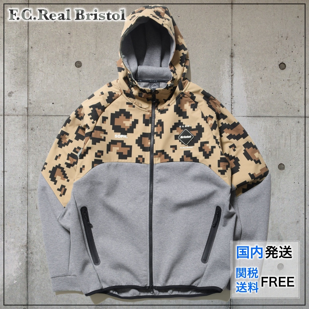 【国内買付】F.C.Real Bristol VENTILATION HOODIE パーカー