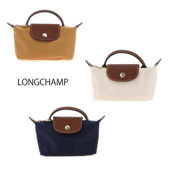 【LONGCHAMP】Le Pliage Original Pouch with handle ポーチ