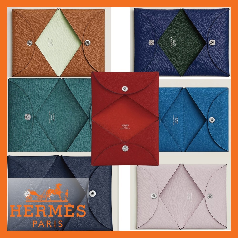 大人気★エレガントな逸品【HERMES】《Calvi》カードケース