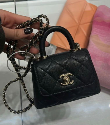 【CHANEL】定番で清楚な印象◎シャネル ハンドルクラッチバッグ ココハンドル CHANEL(シャネル) クラッチバッグ(レディース
