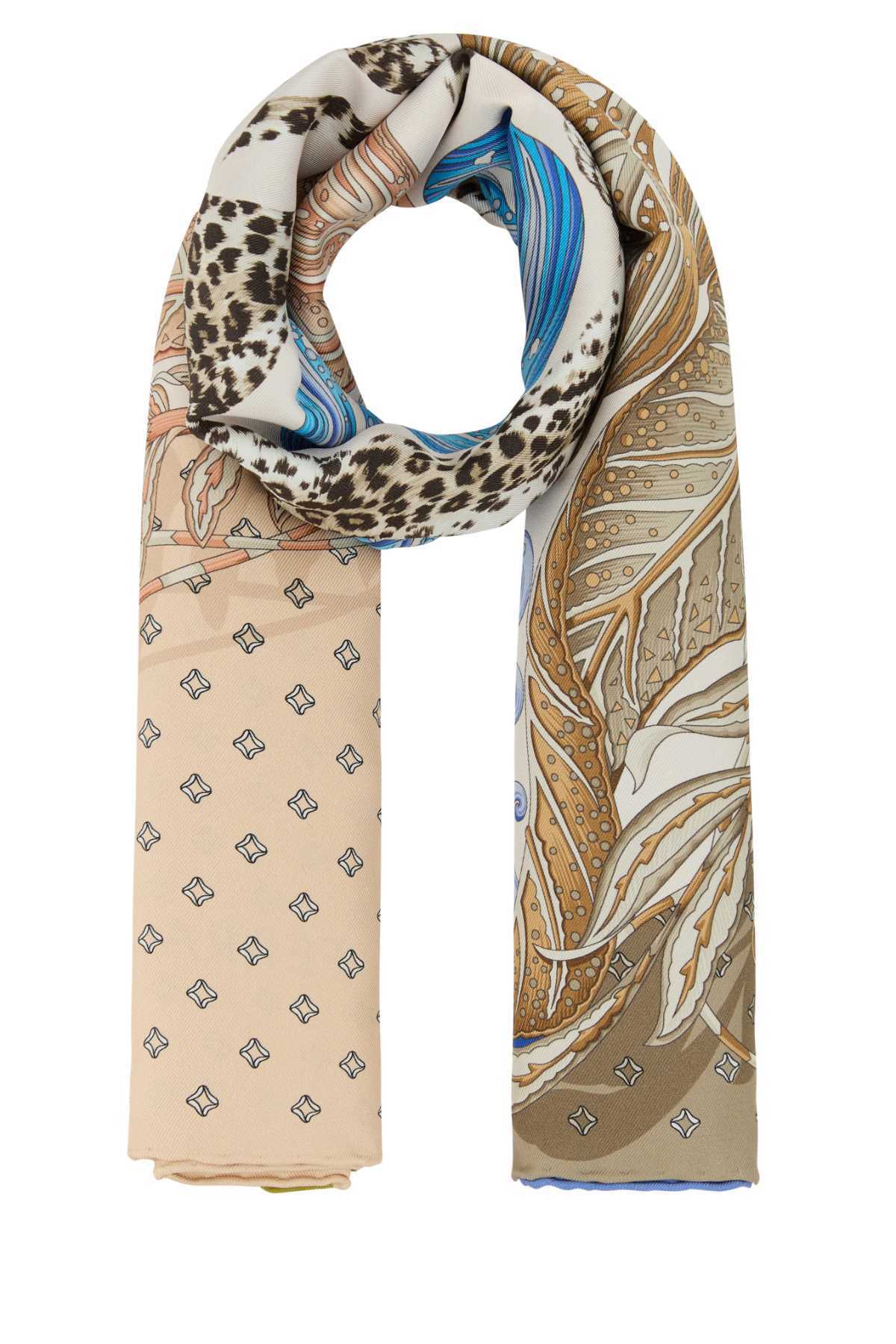 スカーフ FERRAGAMO SCARF (310218785661 VERDEAZZURRO)