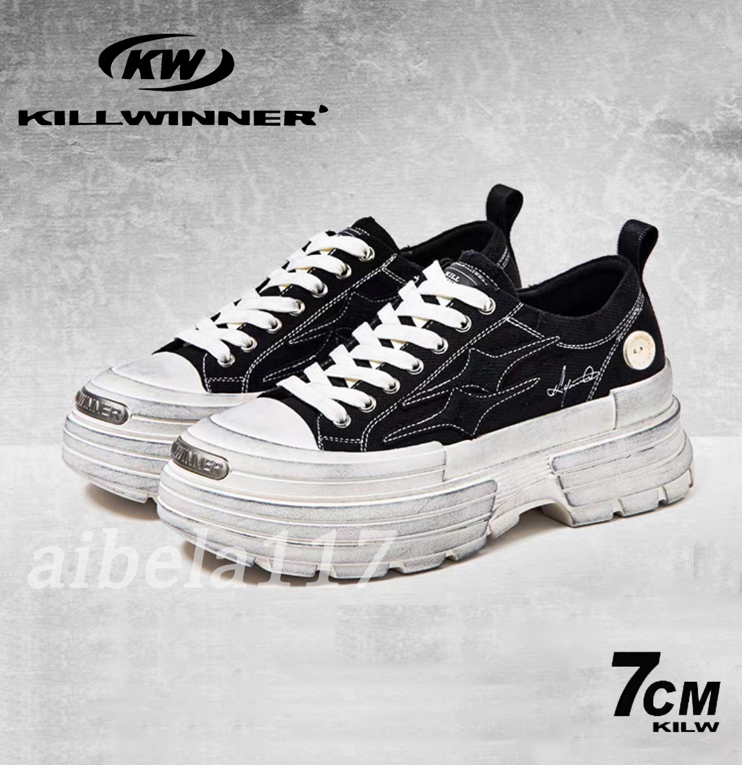 KILLWINNER ◆人気 ユニセックス 厚底カジュアルスニーカー