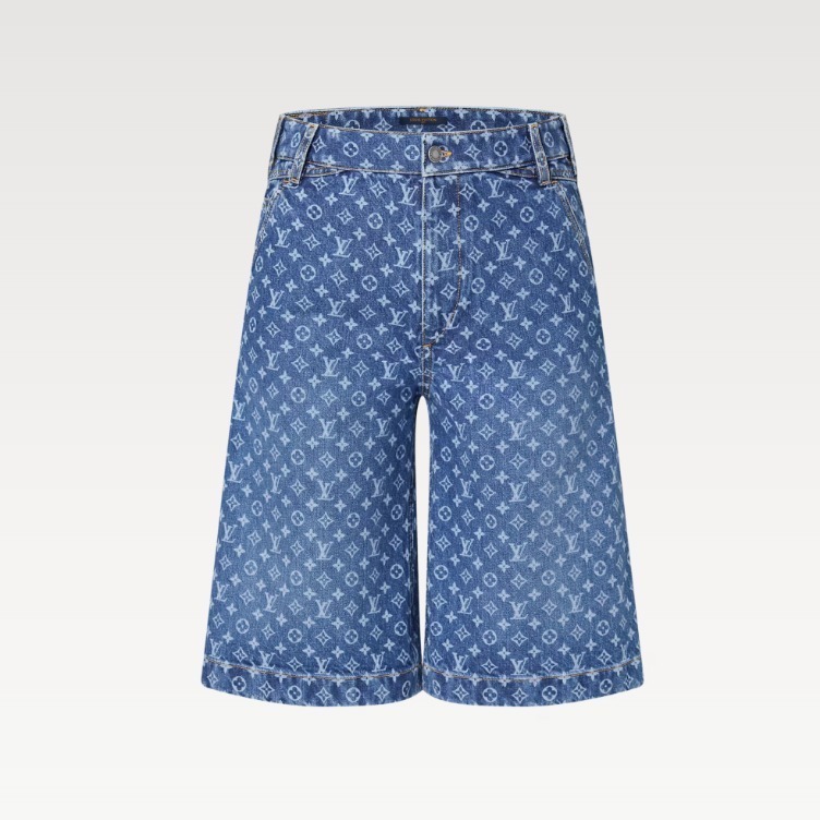 Louis Vuitton★《モノグラム デニム バミューダ ショーツ》
