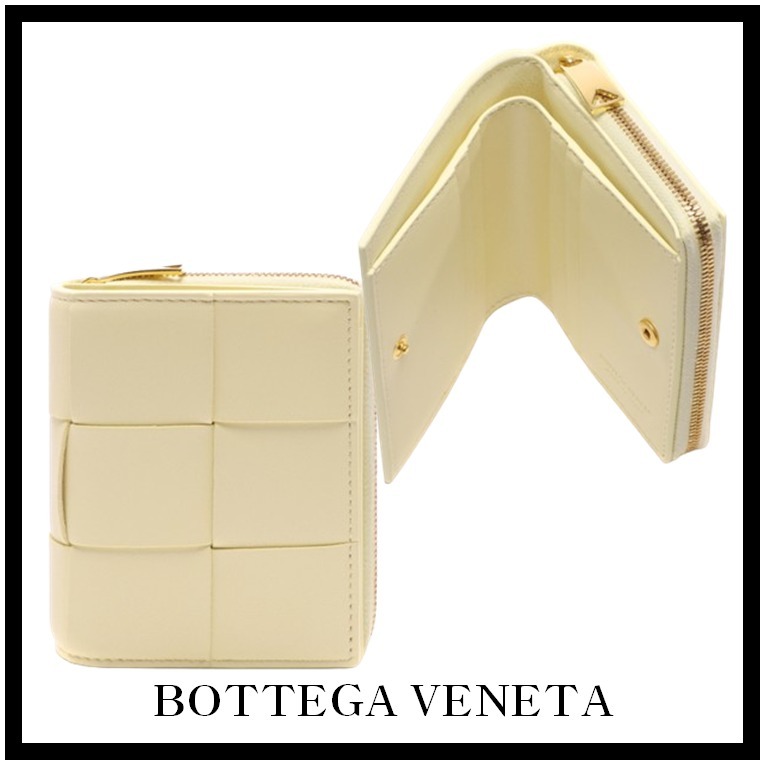 ☆送料・関税込☆BOTTEGA VENETA★カセット ファスナー 半財布★