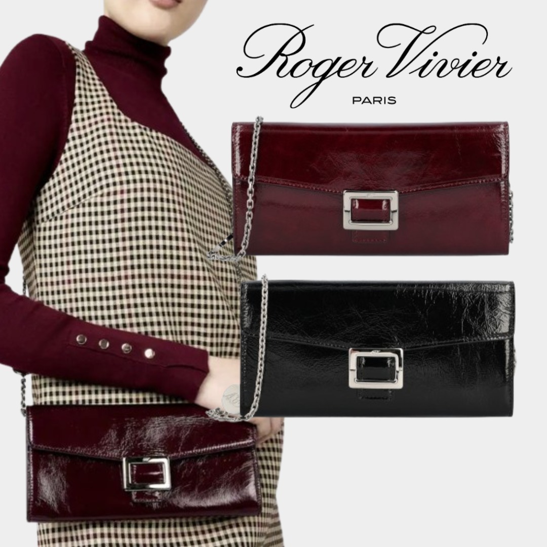 【ROGER VIVIER】ベル ヴィヴィエ パテントレザー ウォレット