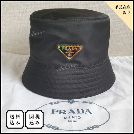国内発送【PRADA】クロシェ バケットハット レディース 帽子 Prada クロシェ バケットハット | パープル | FARFETCH JP