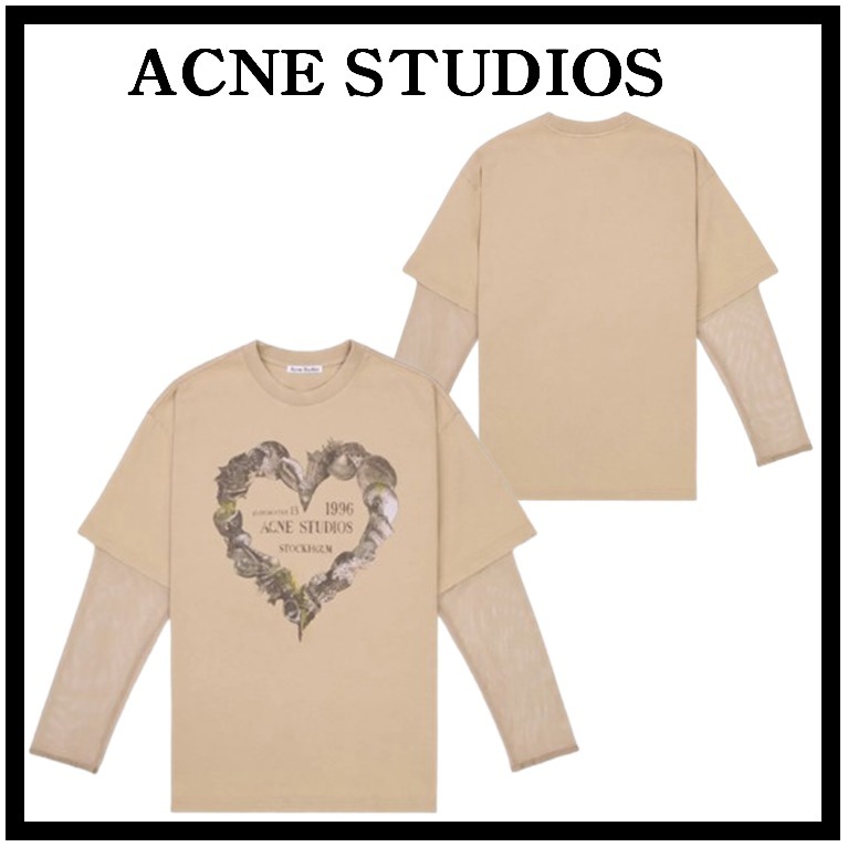 ☆送料・関税込☆Acne Studios★ レイヤード プリント Tシャツ★