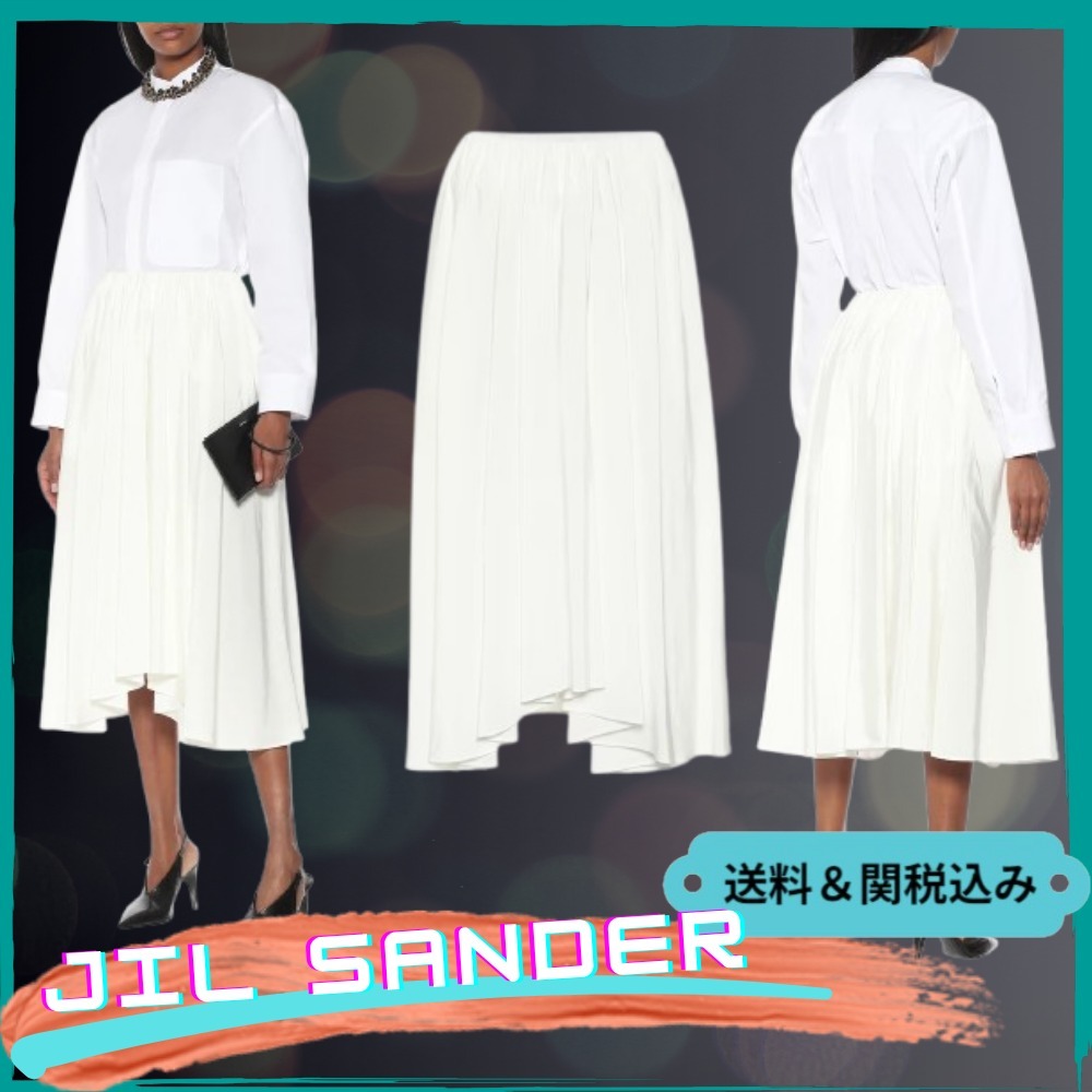 【Jil Sander】ハイライズ ミディスカート