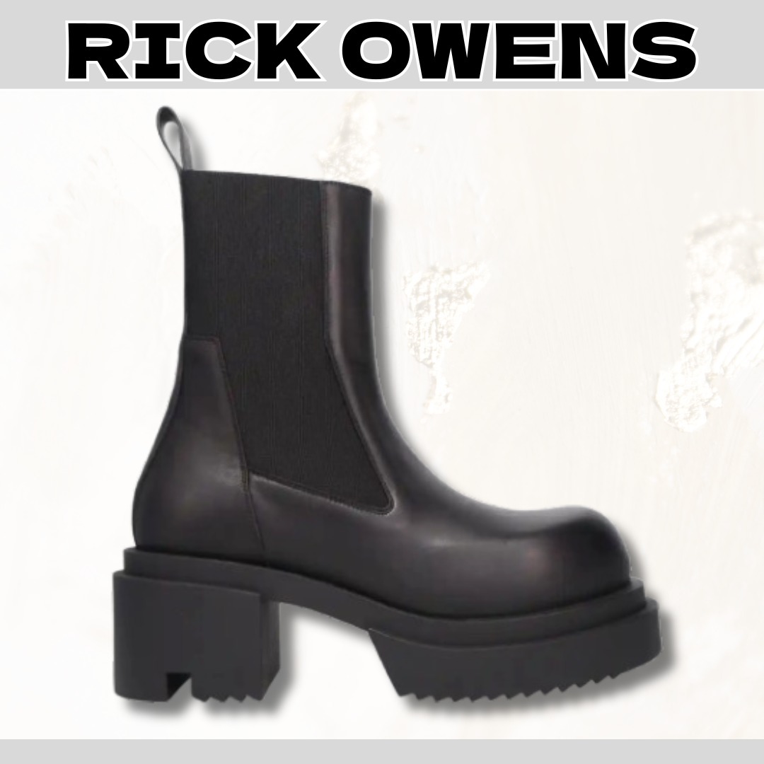 AW25 関税送料込【RICK OWENS】BEATLE BOGUN ブーツ ブラック