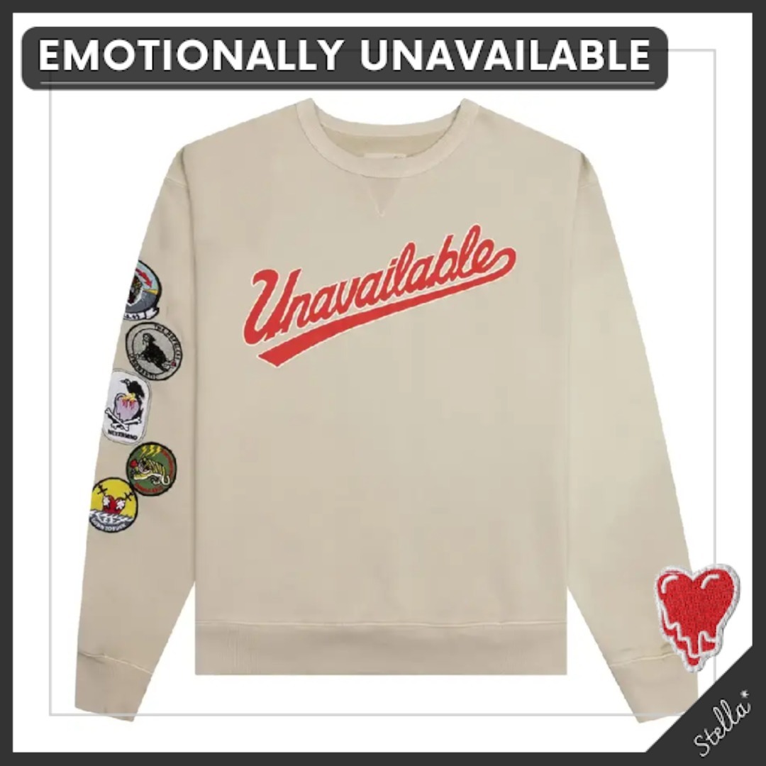 ■EMOTIONALLY UNAVAILABLE■Patches Crewneck★送料関税込み★