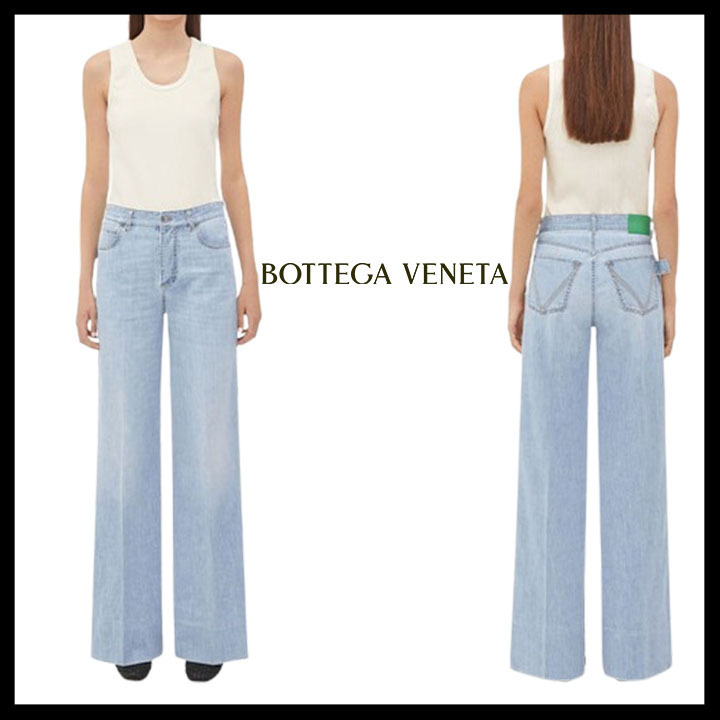 Bottega Veneta直営店 ライトブリーチ ワイドレッグ・デニム
