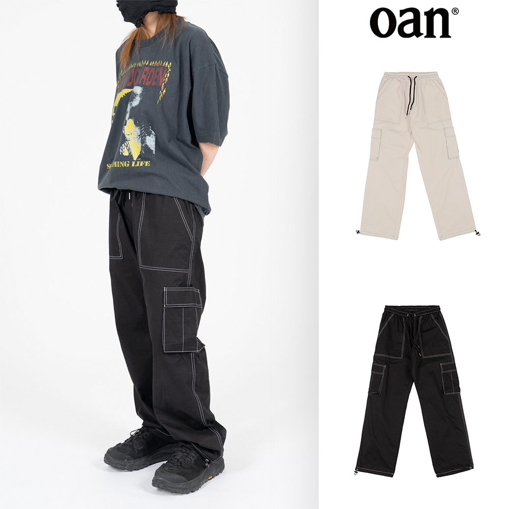 【oan】On Stitch Point Cargo Pants