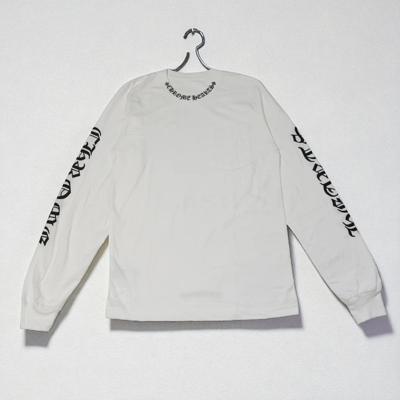 クロムハーツ★ネックロゴ ロングスリーブTシャツ ホワイト