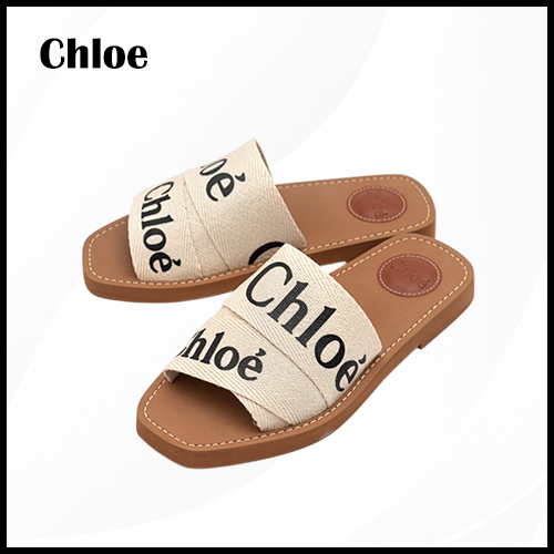 ★【Chloe】 ロゴ ウッディ スリッパ★