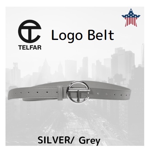 【日本未入荷】Telfar Logo Belt Grey ロゴベルト UNISEX
