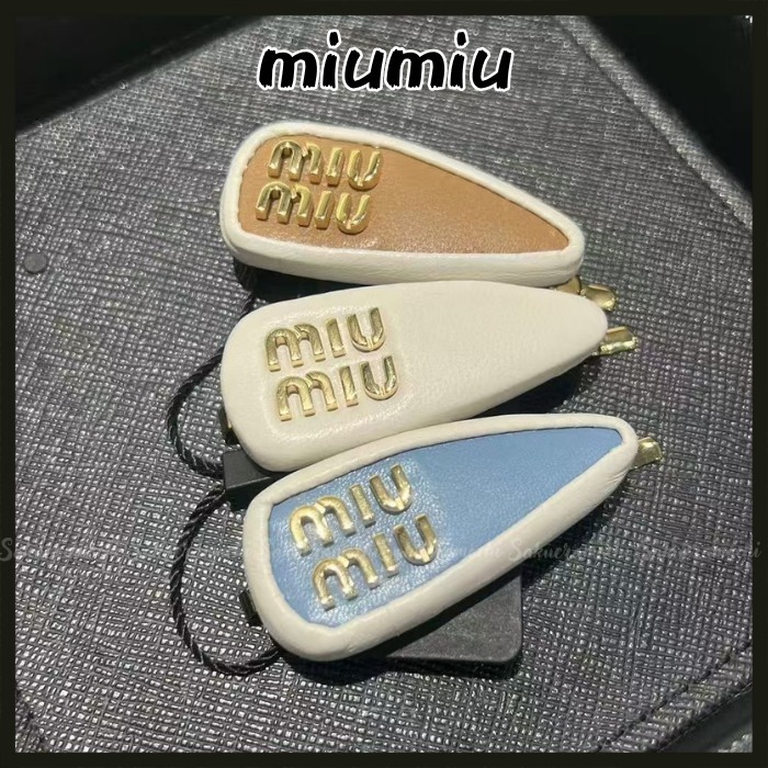 【MIUMIU】幻の再入荷♪lady's ロゴ ヘアクリップ 3本セット