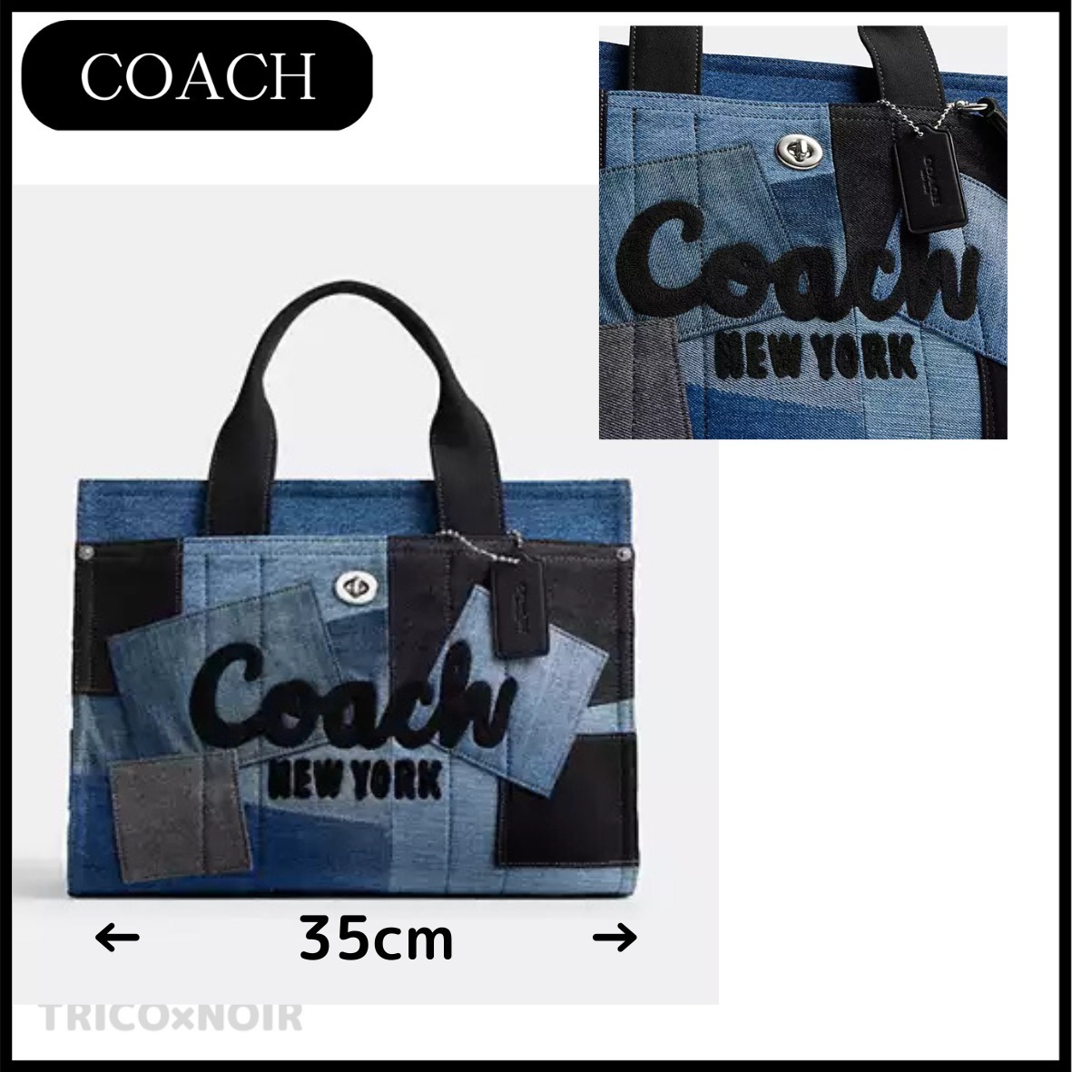 【COACH】コーチ★CARGO キャンバストート35★パッチワーク
